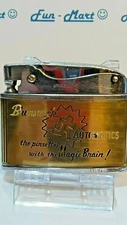 Flat Lighter Promoting Brunswick Automatic Bowling Alley / Works Great! [1697] 