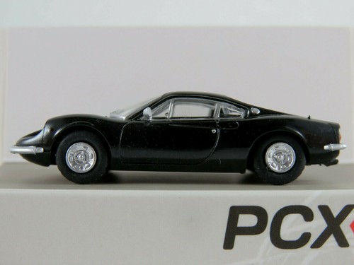 PCX87 870217 Ferrari Dino 246 GT (1969-1974) in schwarz 1:87/H0 NEU/OVP
