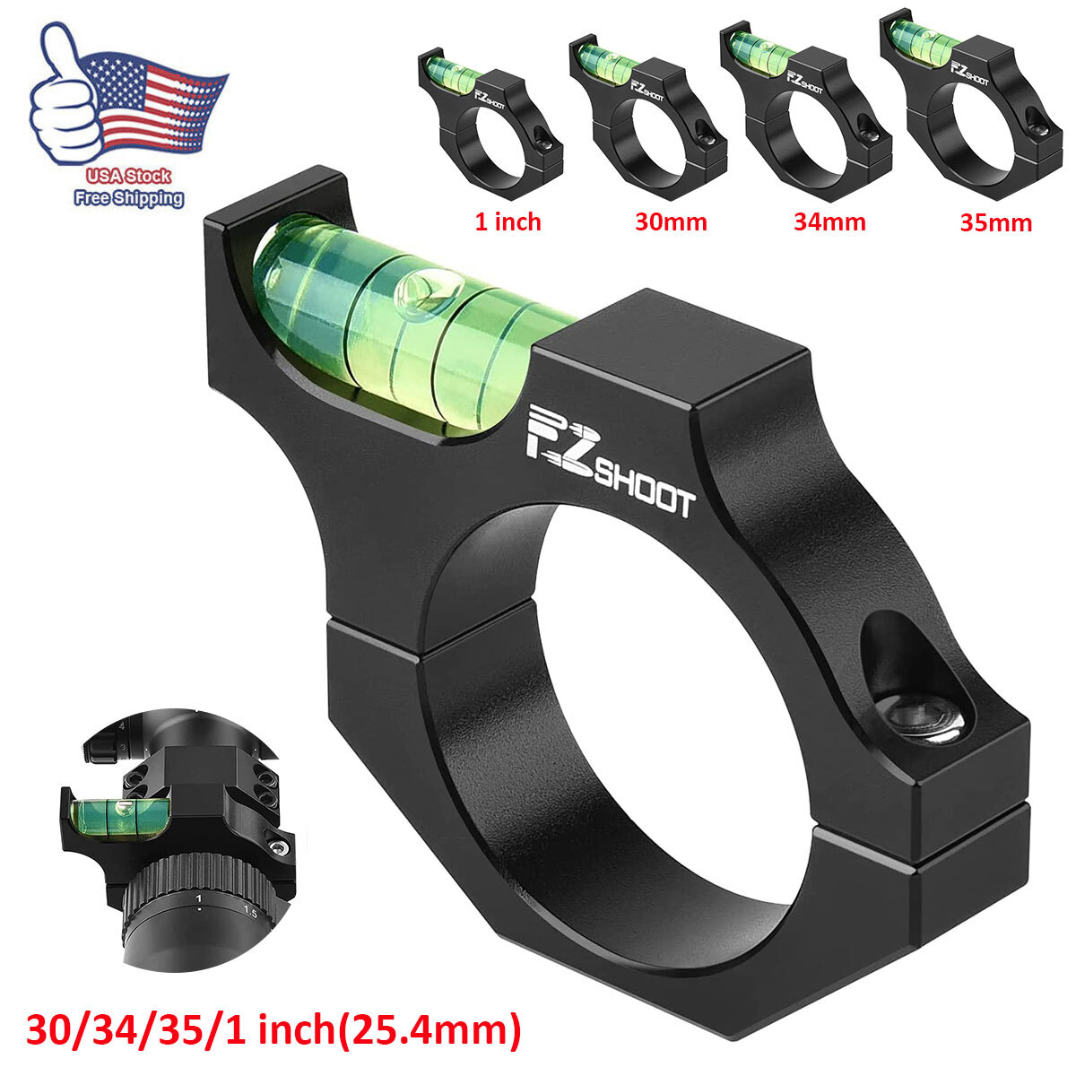 Rifle Scope Spirit Bubble Level With 25.4mm=1