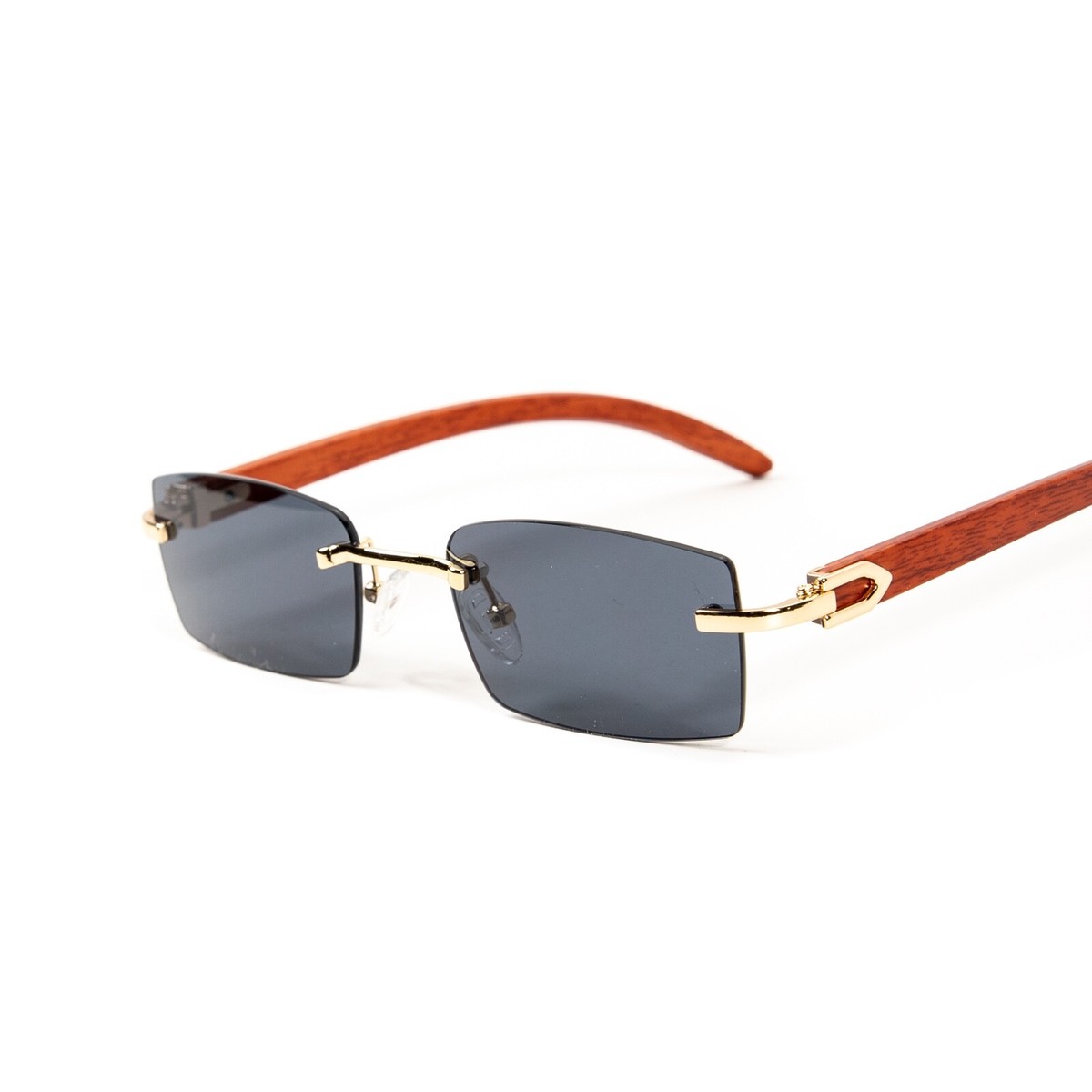 Unisex Retro Y2K Sunglasses Gold Frame Gray Lens UV400 Semi-Rimless Amazon.com: Appassal Y2K Snake Sunglasses for Women Men  main image 4