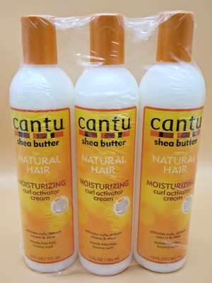 Cantu Moisturizing Curl Activator Cream with Shea Butter for Natural Hair 3-Pack
