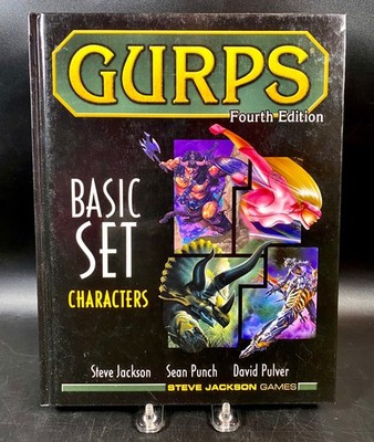 2010 GURPS Basic Set ~ Characters ~ 4th Ed Andrew Hackard Hardcover Roleplay
