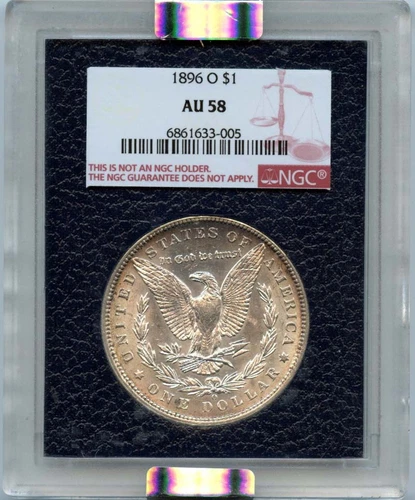1896-O $1 Morgan Dollar Paramount NGC AU58