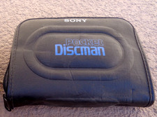 SONY DISCMAN D-88 COMPACT CD PLAYER  ADAPTER MANUAL AND CASE WORKING RARE