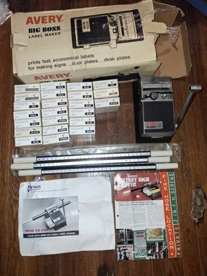 Avery BIG BOSS Label Maker  ''Huge Lot'' w/Tapes