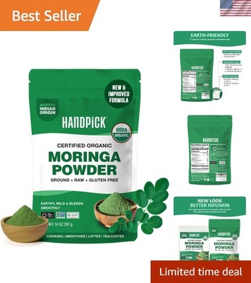 USDA Organic Moringa Powder 14oz   Pure Moringa Oleifera for Healthy Recipes