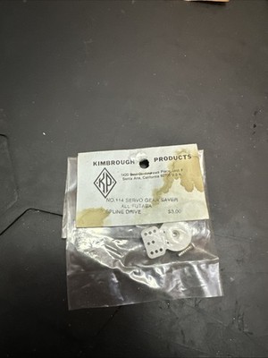 Vintage Kimbrough Products Rc Part No. 114 Servo Saver Futaba 25 Spline Drive 