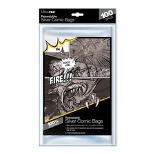 Ultra PRO 100 Count Silver Age Size Resealable Comic Organizer Storage Bags