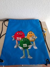 Original M&M's Blue Drawstring Backpack / Gym Bag