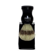 SB6 Jet Black Shaving Brush With Natural Bristles 1 Cou