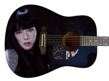 Blackpink Jisoo Autographed Signed Acoustic Photo Guitar K-Pop Born Pink ACOA