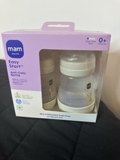 MAM Easy Start Anti-Colic Baby Bottles 2 PACK(2X160ML) Sealed Box.NEW! UK
