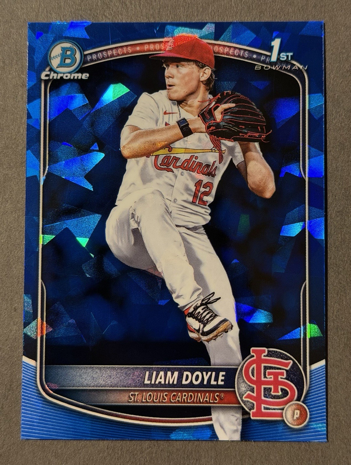 2025 Bowman Draft Sapphire Liam Doyle 1st Prospect #BDC-12 Cardinals