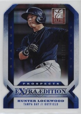 2013 Panini Elite Extra Edition Status Blue Die-Cut 17/100 Hunter Lockwood 0lm