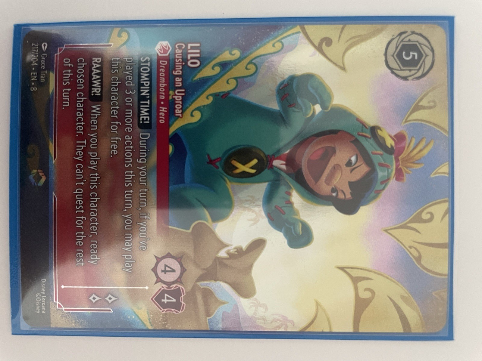 Disney Lorcana Lilo Enchanted Card 217/204 Causing an Uproar, Reign of Jafar