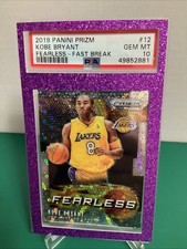 2019 Panini Prizm Kobe Bryant #12 Fearless Fast Break PSA 10 2881 Purple 2