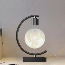 Magnetic Levitating Moon Lamp - 3D Floating Night Light, Modern Room Decor