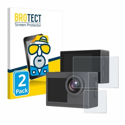 2x Schutzfolie Matt für Akaso Brave 4 Pro Displayschutz Antireflektierend