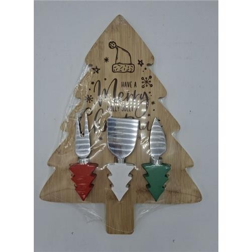 Xmas Cheer Cheese Tree Set - 33x25cm