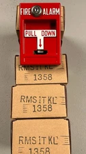 PRICE PER UNIT- RSG SECURITY RMS-1T-KL Manual Pull Station- Pull Down-Fire Alarm