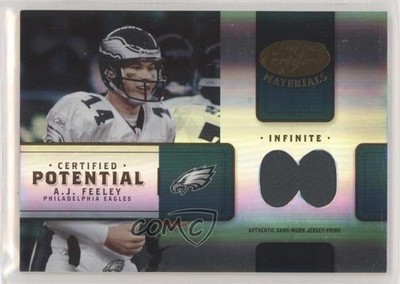 2004 Leaf Certified Materials Potential Infinite Prime 7/25 AJ Feeley #CP-1 z5i