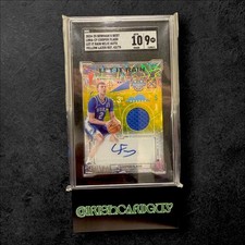 2024-25 Bowman U Best Cooper Flagg Let It Rain Relic Auto RPA /75 SGC 9 Auto 10