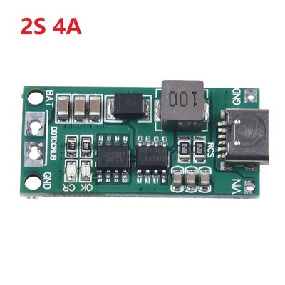 USB C 2S 4A Step Up Ladeboard f��r LiPo LiIon Akku 8 4V 12 6V 16 8V