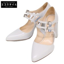 PRADA Double Strap Chunky Heel Pumps Women's EU 37.5