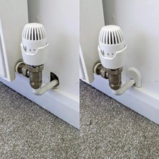 2 Pcs Radiator Pipe Cover – Plastic Decorative Pipe Concealer for Neat Finish