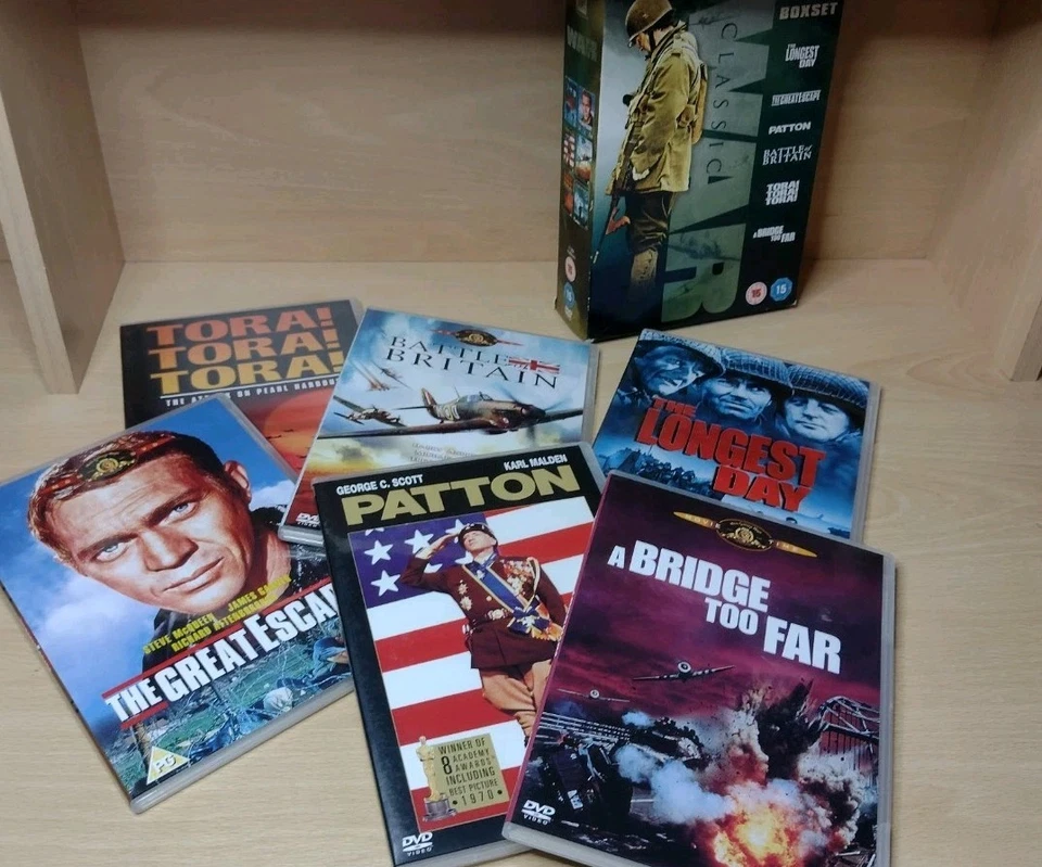 Classic War Box Set - 6 Films (15) DVD - Great Escape / Battle Of Britain & More - Image 2 of 4