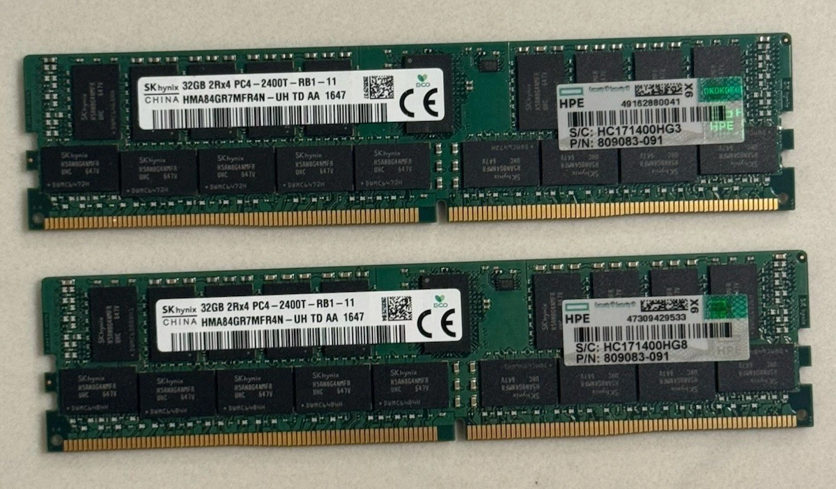 Preços baixos em 32GB DDR4-2400 RAM de Computador | eBay
