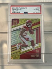 2022 Donruss Elite Skyy Moore RC Aspirations Yellow /75 PSA 10 GEM LOW POP