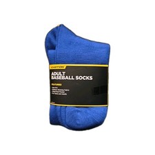 Easton Adult Baseball Socks Blue Size 9-12 Fitted Heel Pocket Moisture Wicking