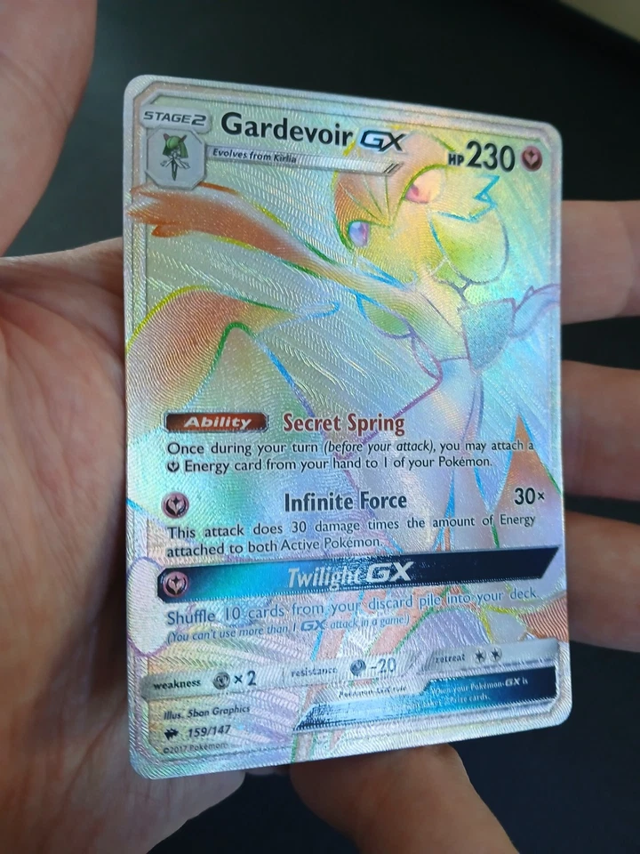 Gardevoir GX 159/147 Pokémon Card TCG Burning Shadows Sun & Moon Secret Rare - Image 3 of 4