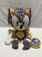Sonic The Hedgehog Pegatina Bomba Peluche 18” SEGA Juguete Fábrica Graffiti Nuevo con Etiquetas