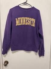 Purple Minnesota Crewneck Sweatshirt Large