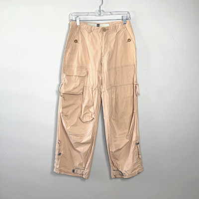 Le Jean De Marithe + Francois Girbaud Cargo Pants Beige Sz S Vintage 90s Grunge