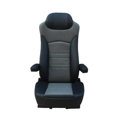 Rig Matters 65351 High Back Faux Leather Seat Truck Semi Universal Black/Grey