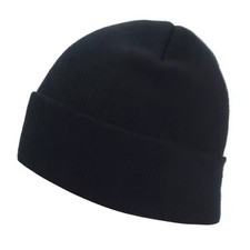Mini Short Fisherman Beanie Hat Ribbed Docker Winter Warm Knitted Skull Cap cuff
