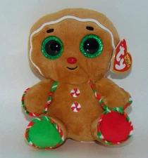 NEW! 2025 Ty Beanie BOOS Christmas/Holiday SNAPS Gingerbread Man 6"