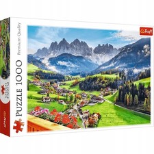 Trefl Puzzle 1000  Teile St. Magdalena in den Dolomiten 