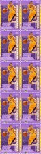 Jordan Farmar 2009 Los Angeles Lakers NBA Champion Mint Stamp Strip of 10