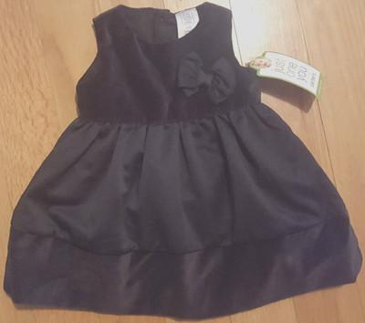 NWT NEW Girl Size 3 Months Carter's Black Dress