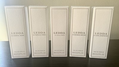 SET OF 5 LEDDA FRAGRANCE PERFUME TRAVEL SIZE EAU DE PARFUM 8 ML