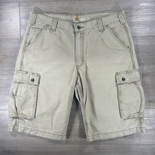 Carhartt Relaxed Fit Size 36 Carpenter Shorts Work Utility Khaki Tan
