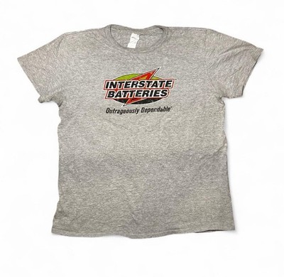 Interstate Batteries Outrageously Dependable Tee Shirt Grey