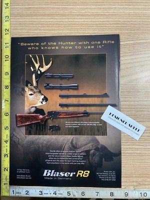 Blaser R8 Professional Hunting Rifle 2011 Paper Print Advertisement