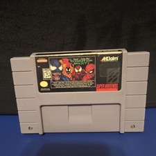 Spider-man Venom Separation Anxiety (Super Nintendo SNES) Tested Works