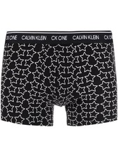 Calzoncillos boxer Calvin Klein Ck con estampado de una estrella en negro talla grande