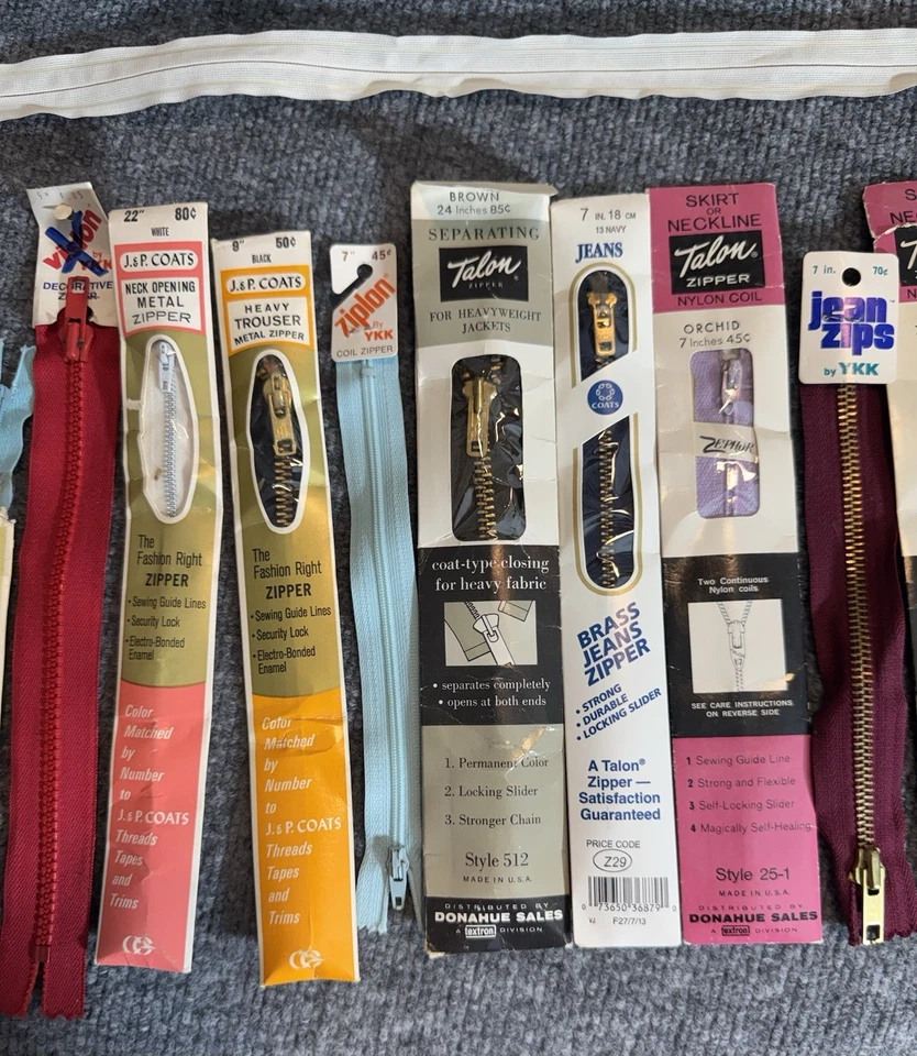 Varias cremalleras diversas nuevas y usadas en varios colores Foto 3 de 4